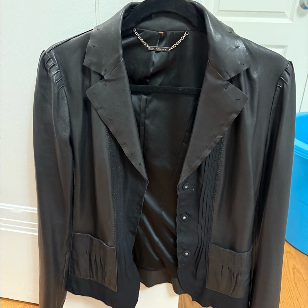 Ellie Tahari Vintage Leather Jacket